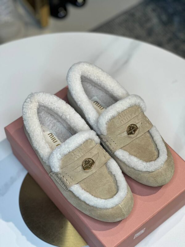 Мокасины на меху MiuMiu