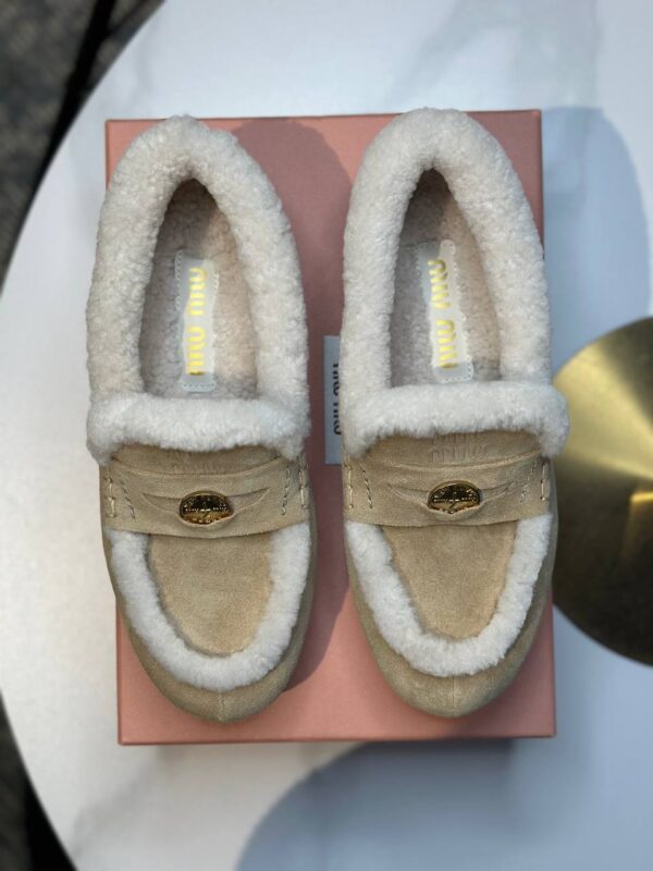 Мокасины на меху MiuMiu
